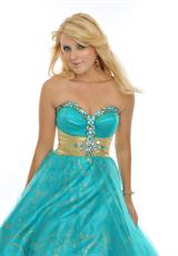 2012 Precious Formals Prom Dresses O10457.  Available in Aqua/Gold